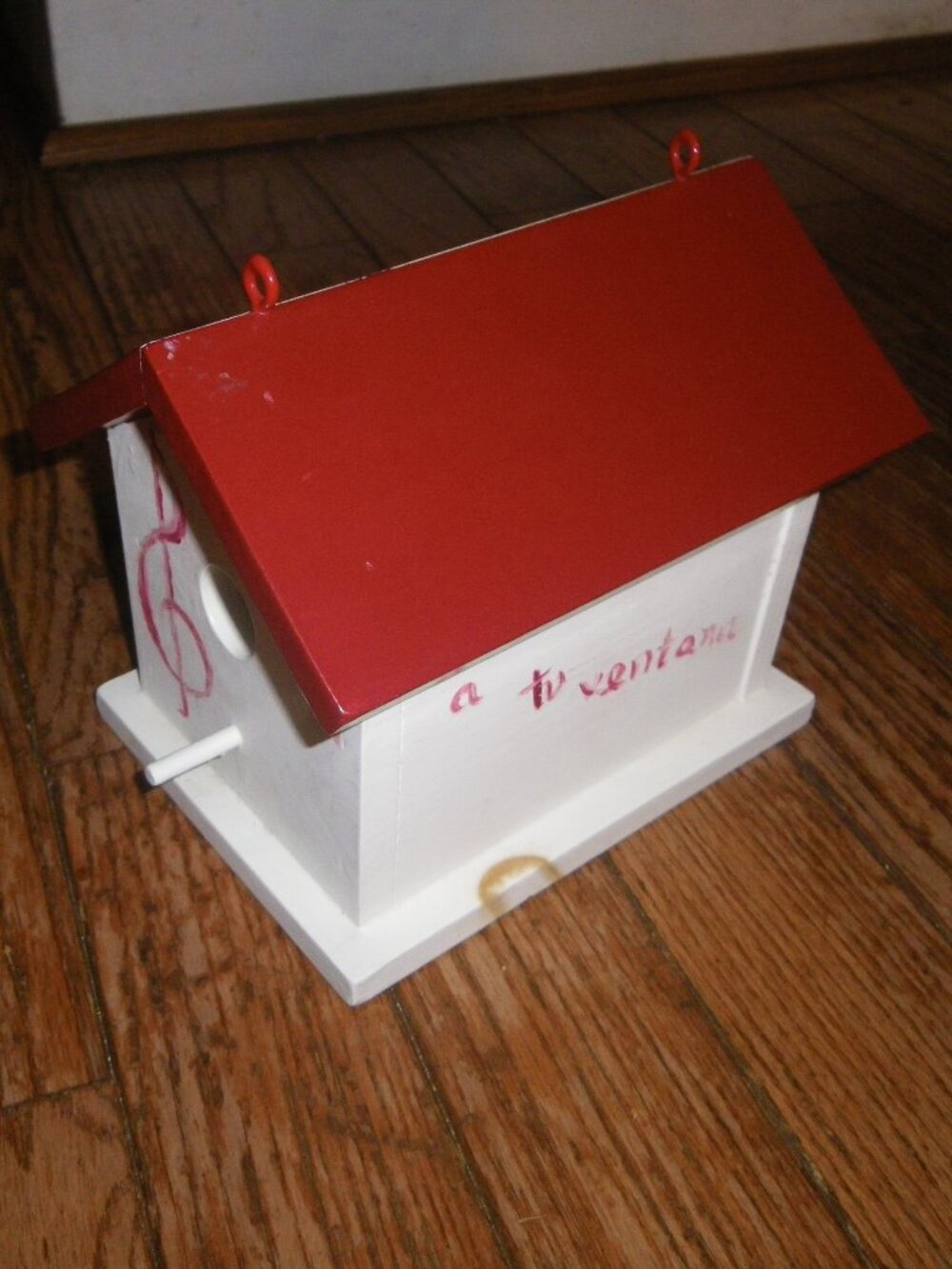 Wooden Hand Made Sturdy Bird House Perfect For Crafting Project
